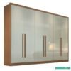 Roupeiro Casal Robust Plus Cumaru/Fendi 6 Portas 6 Gavetas 100% MDF Larg. 2.76m - Novo Horizonte